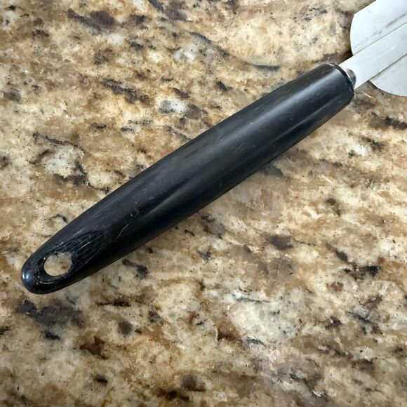 VINTAGE EKCO Cake Icing Spatula Spreader, RETRO, Stainless Steel, USA, Black - Picture 4 of 8